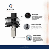0.4mm Call3D TZ2.0 Hotend for Bambu Lab X1 & P1 Printers