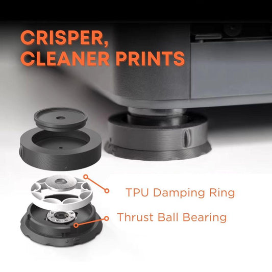 P2S Anti Vibration Feet: Premium Damping Upgrade for Bambu Lab P2S 3D Printer