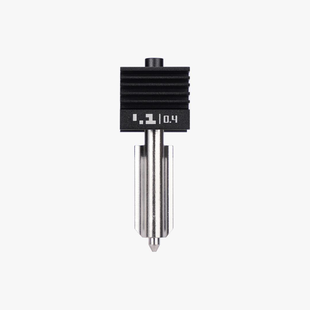 0.4 mm hotend with nozzle compatible with H2 series / P2S / X2D on a white background