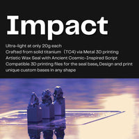 Impact Meteorite Seal | Premium Gifts for 3D Printing Enthusiasts