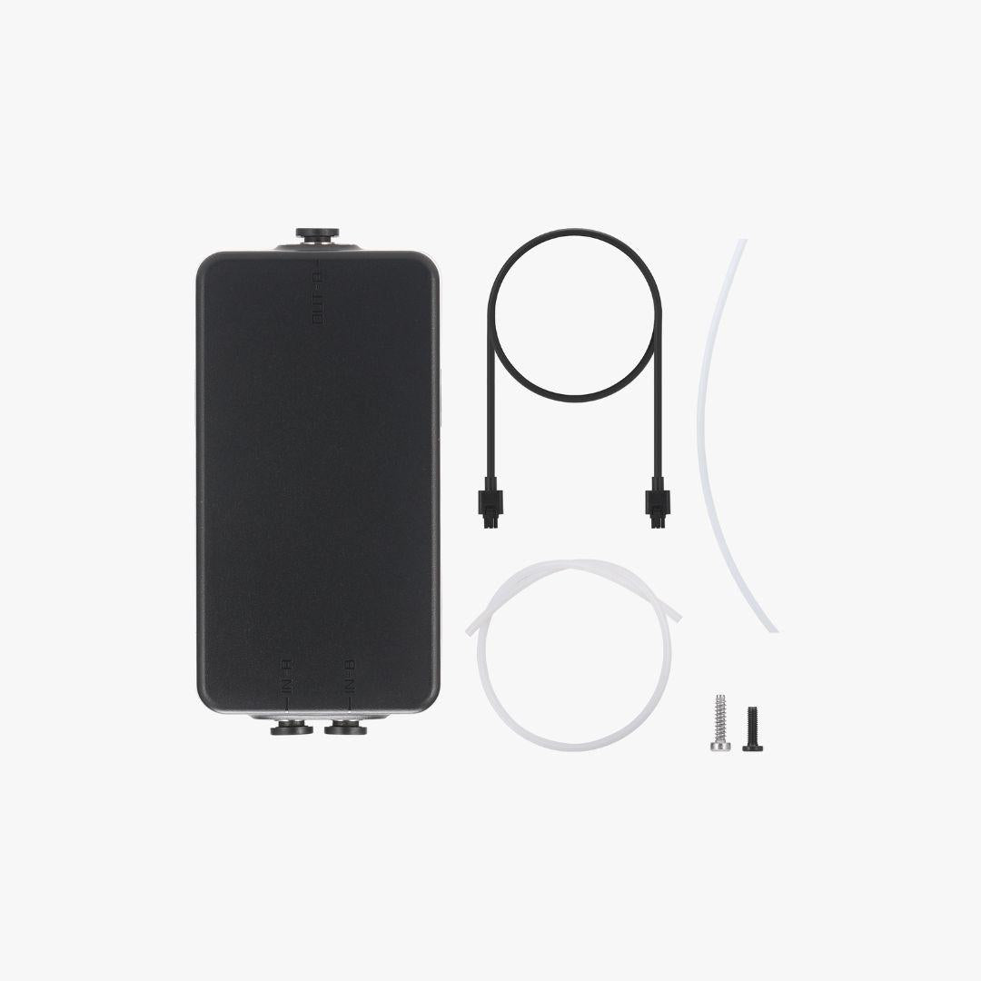 Filament Track Switch package contents: switch, 6-pin cable, PTFE tubes, and mounting screws