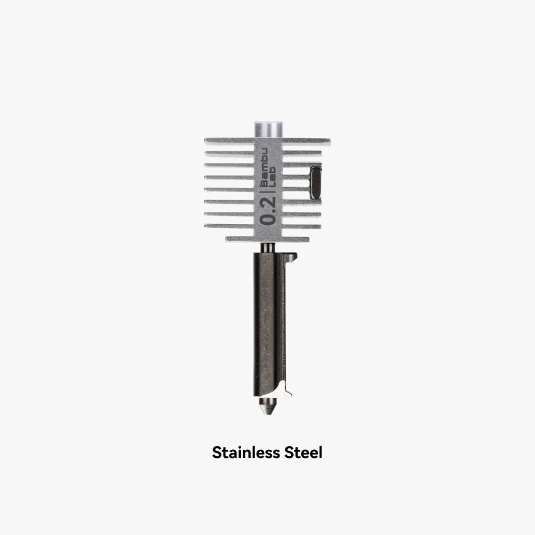 Bambu A1 0.2mm Nozzle Hotend Genuine OEM White Background