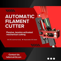 How the automatic filament cutter works: high tension triggers a cut so the runout sensor pauses the print