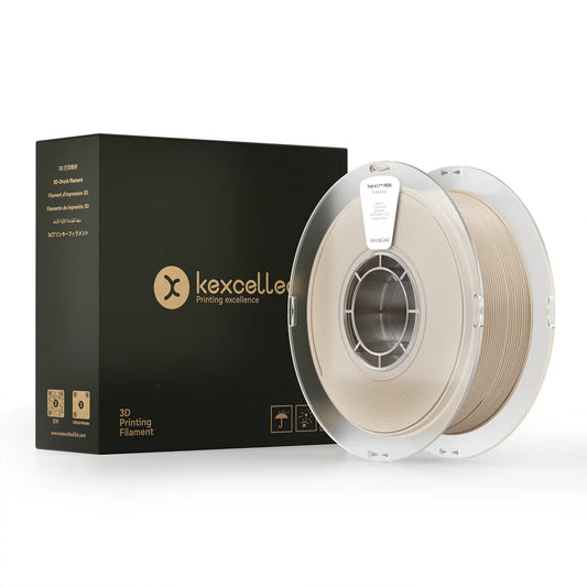 Kexcelled PAEK filament spool with retail outer packaging