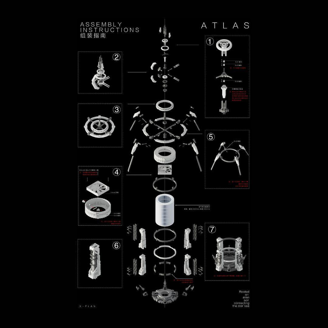 3D Printed Gift: X‑Plan Atlas Space Station Air Purifier Kit