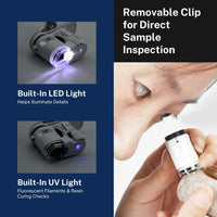 Phone Clip-On Microscope for 3D Print Flow Rate Calibration & Sample Inspection
