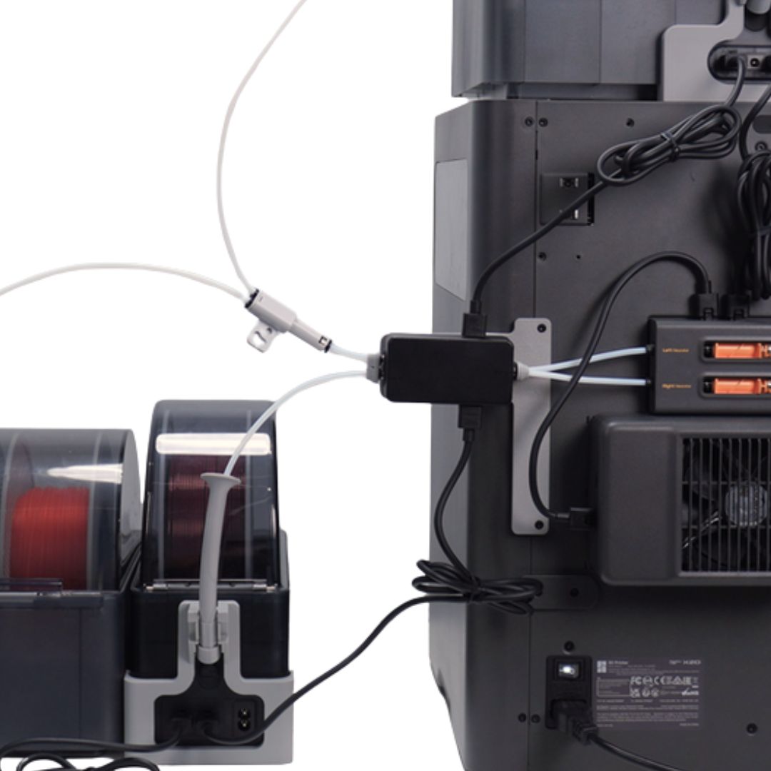 Filament Tracking Switch used to link multiple AMS units and route filament to the X2D  