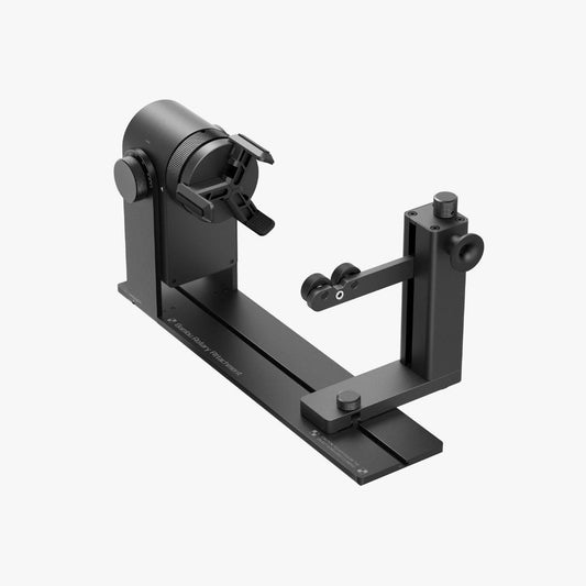 Bambu Lab Rotary Attachment front view on white background for H2D/H2S laser engraving — Bambu Rotary Attachment (H2D rotary attachment)