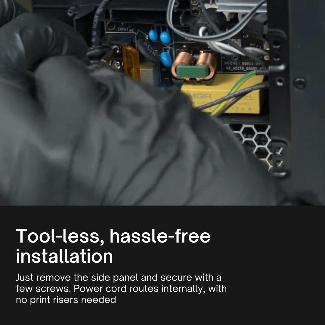 Tool-less Instalation of the Chamber Heater