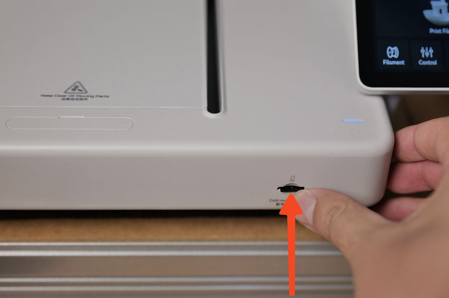 Put the Micor SD card into Bambu Lab A1