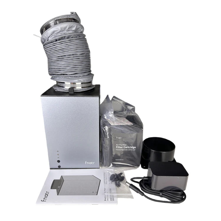 Full package content of P1S Ventilation System for Bambu Lab P1S, complete accessories