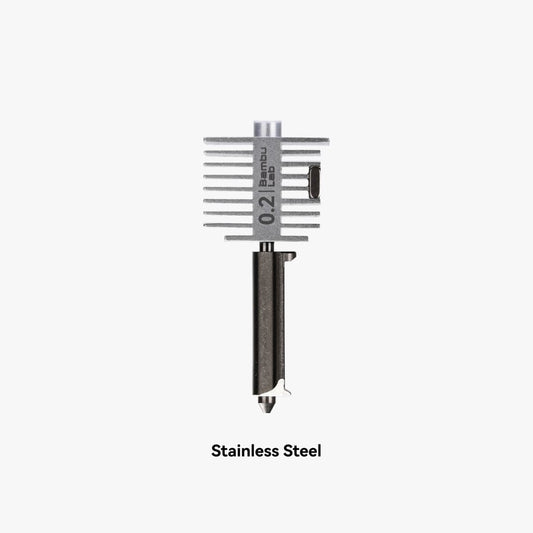 Bambu A1 0.2mm Nozzle Hotend Genuine OEM White Background