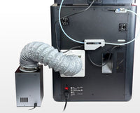 P1S Ventilation System rear installation on Bambu Lab P1S, easy tool-free setup