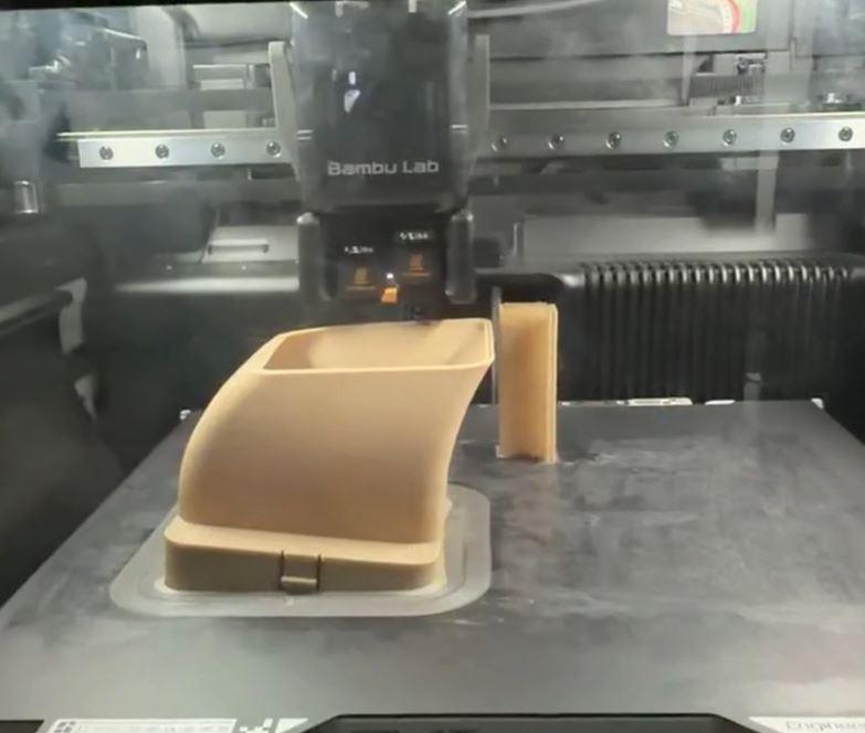 Kexcelled PAEK filament printing on a Bambu Lab H2D printer